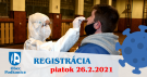 Testovanie na Covid-19 dňa 26. februára od 17:00 hod. 1